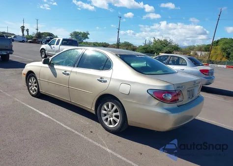 2004 Lexus Es 330 from USA, damaged, VIN JTHBA30G345043646